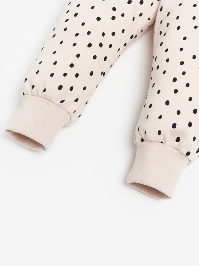 Костюм для девочки (джемпер, брюки) «Крошка Я. Киса», рост 68-74 см, бежевый