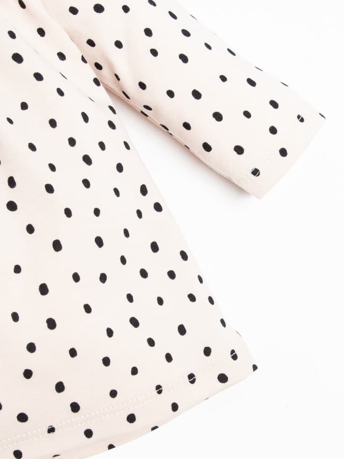 Комплект: платье и легинсы Крошка Я «Киса», рост 68-74 см, бежевый, розовый