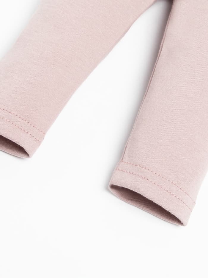 Комплект: платье и легинсы Крошка Я «Киса», рост 68-74 см, бежевый, розовый