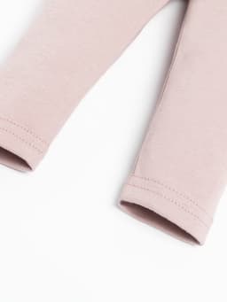 Комплект: платье и легинсы Крошка Я «Киса», рост 68-74 см, бежевый, розовый