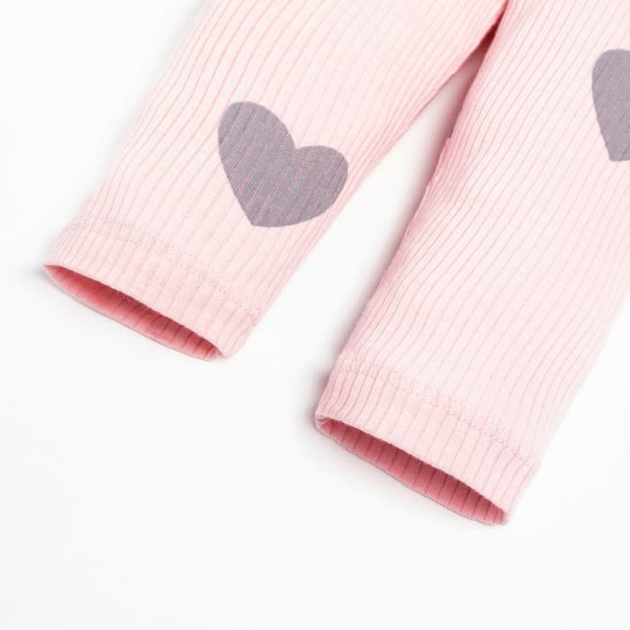 Костюм для девочки (джемпер, легинсы) «Крошка Я. Сердца», розовый, рост 62-68 см