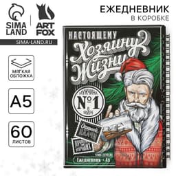 Ежедневник А5, 60 листов, недатированный, в подарочной коробке «Хозяину жизни»