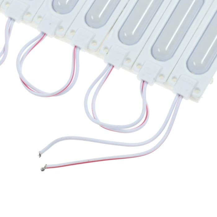 Светодиодный модуль SMD5730, 2 Вт, 6 LED, 190 Лм, IP65, 6500К, 12 В, холодный белый, 20 шт.