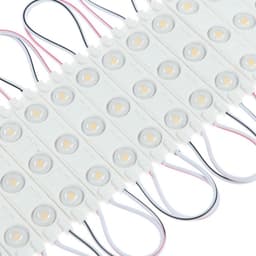 Светодиодный модуль SMD5630, 2 Вт, 3 LED, 180 Лм, IP65, 3000К, 12 В, 20 шт., свечение тёплое белое