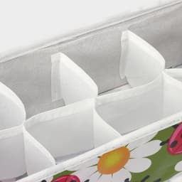 Органайзер для хранения белья Доляна «Божьи коровки», 8 ячеек, 28×14×10 см, зелёный