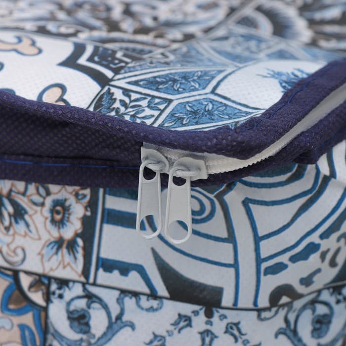 Кофр для хранения вещей Доляна «Мозаика», 45×30×20 см, синий