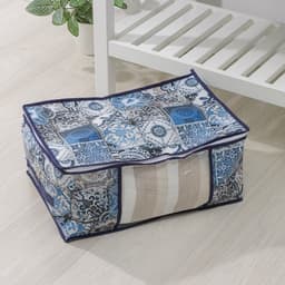 Кофр для хранения вещей Доляна «Мозаика», 45×30×20 см, синий