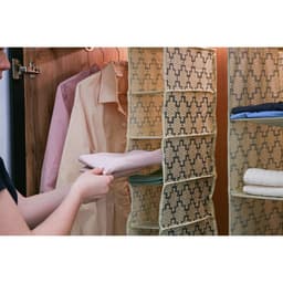 Органайзер подвесной Доляна «Гэтс», 5 отделений, 30×15×70 см, бежевый