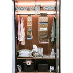 Органайзер подвесной Доляна «Гэтс», 5 отделений, 30×15×70 см, бежевый