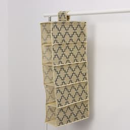 Органайзер подвесной Доляна «Гэтс», 5 отделений, 30×15×70 см, бежевый