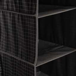 Органайзер подвесной Доляна «Кло», 4 отделения, 30×30×80 см, чёрный