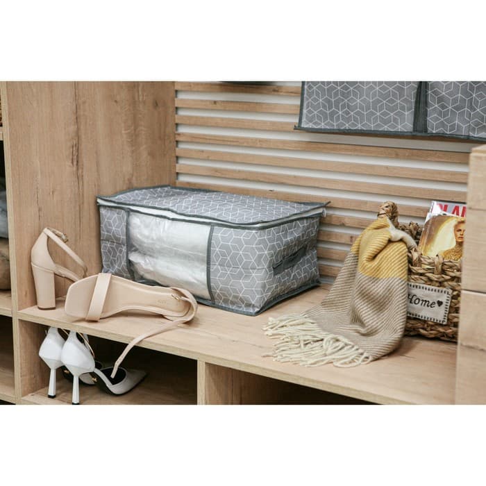 Кофр для хранения вещей Доляна «Фора», 45×30×20 см, серый