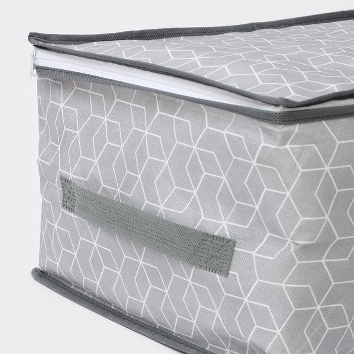 Кофр для хранения вещей Доляна «Фора», 45×30×20 см, серый