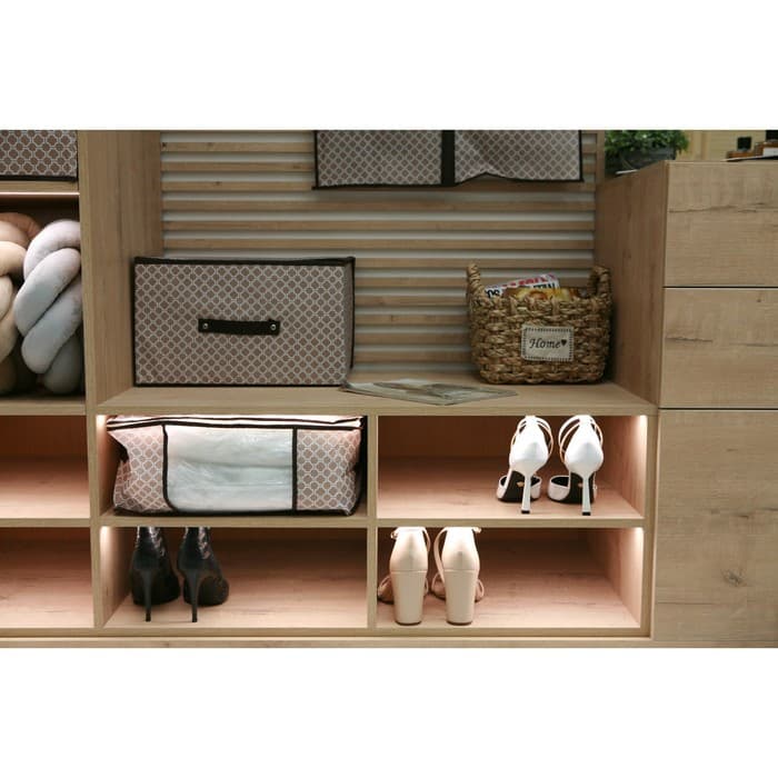 Кофр для хранения вещей Доляна «Браун», 45×30×20 см, коричневый