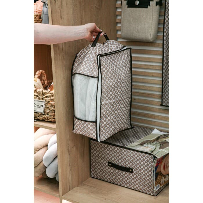 Кофр для хранения вещей Доляна «Браун», 45×30×20 см, коричневый