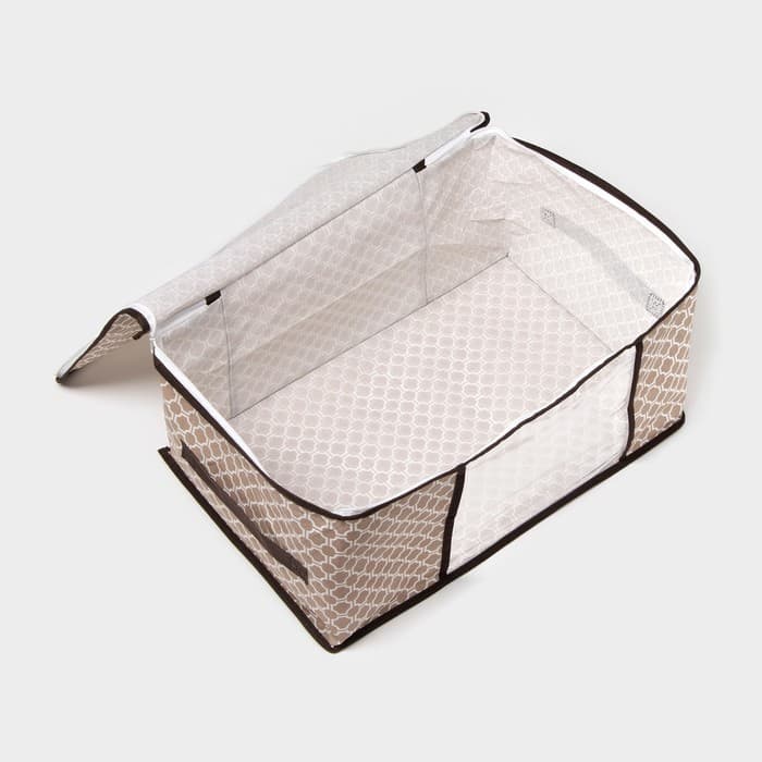 Кофр для хранения вещей Доляна «Браун», 45×30×20 см, коричневый