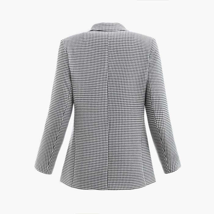 Пиджак женский двубортный MIST, размер 46, цвет чёрный, белый