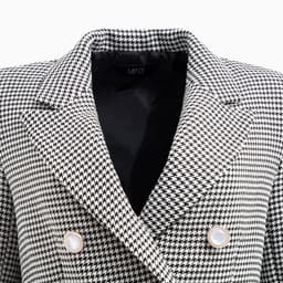 Пиджак женский двубортный MIST, размер 48, цвет чёрный, белый