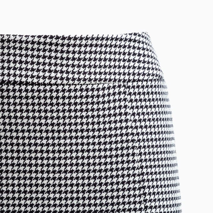 Юбка с разрезом мини женская MIST: Classic Collection, размер 48, чёрная, белая