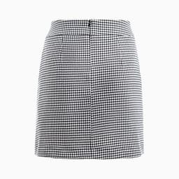 Юбка с разрезом мини женская MIST: Classic Collection, размер 48, чёрная, белая
