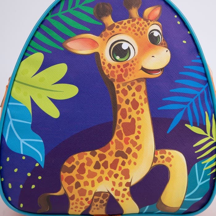 Рюкзак детский для мальчика «Жираф», 23×20.5 см, отдел на молнии