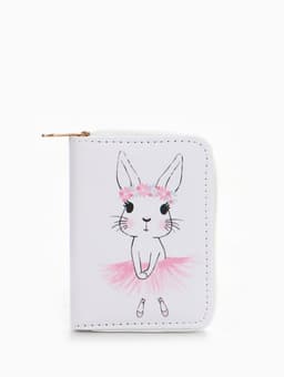 Кошелёк на молнии Выбражулька «Зайка», белый