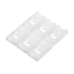 Держатель самоклеящийся для проводов и гирлянд ТУНДРА, 28×16×9 мм, белый, 12 шт.