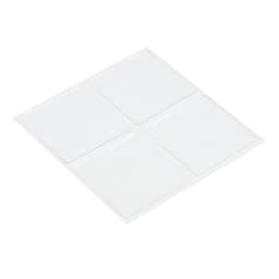 Двусторонние самоклеящиеся держатели ТУНДРА, 33.5×33.5 мм, прозрачные, 4 шт.