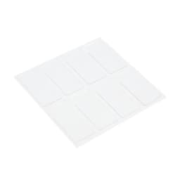 Двусторонние самоклеящиеся держатели ТУНДРА, 33.5×15.25 мм, прозрачные, 8 шт.