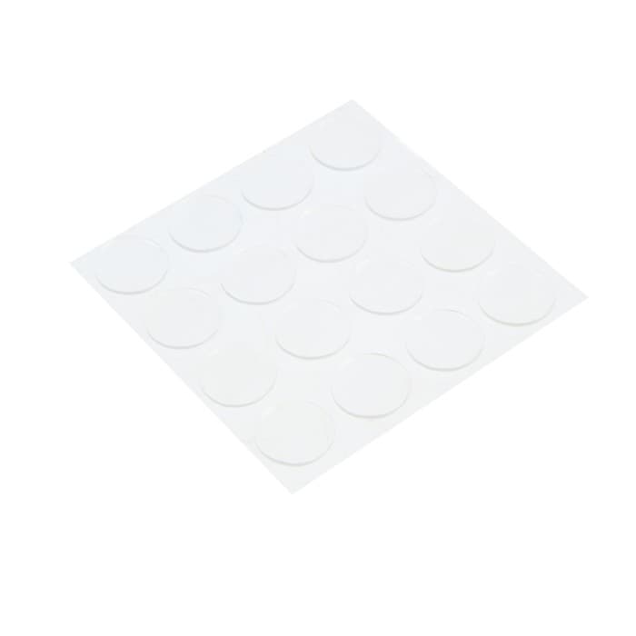 Двусторонние самоклеящиеся держатели ТУНДРА, d=15.25 мм, прозрачные, 16 шт.