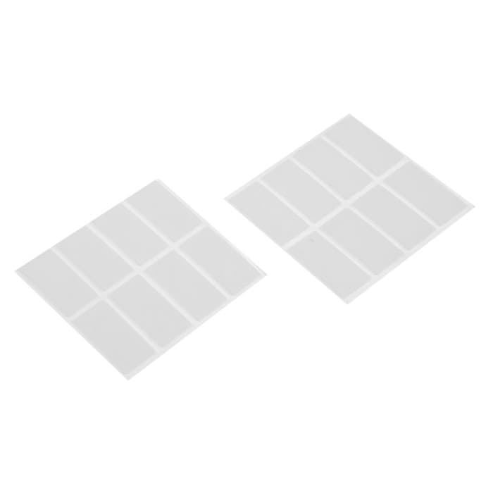 Двусторонние самоклеящиеся держатели ТУНДРА, 33×15 мм, белые, 16 шт.