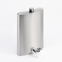 Фляжка Мастер К, 1.8 л, с краником, подарочная, армейская, 60 oz, нержавеющая сталь, серебристая