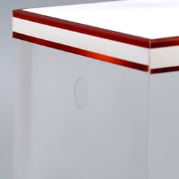 Коробка для цветов с вазой и PVC окнами складная, бронза, 16×23×16 см