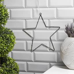 Светодиодная фигура «Звезда» 28×28 см, металл, от батареек ААх2, свечение тёплое белое