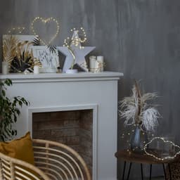 Светодиодная фигура «Звезда» 28×28 см, металл, от батареек ААх2, свечение тёплое белое