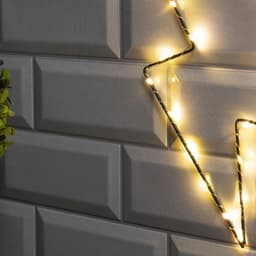 Светодиодная фигура «Молния» 16×29 см, металл, от батареек ААх2, свечение тёплое белое