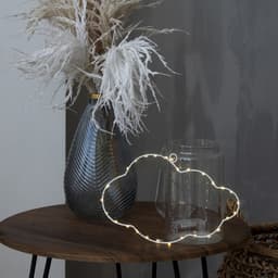 Светодиодная фигура «Облако» 29.5×18 см, металл, от батареек ААх2, свечение тёплое белое