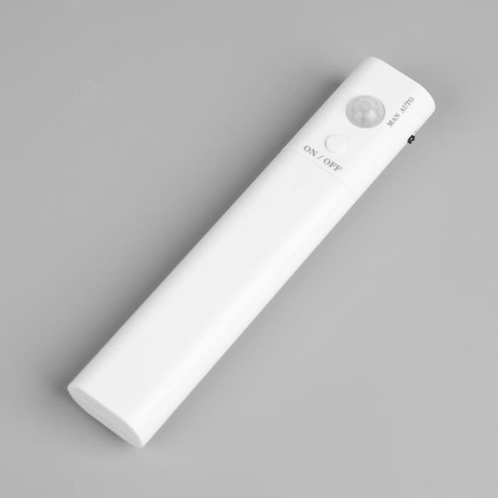 Светодиодная лента Luazon Lighting с датчиком движения 2 м, IP65, SMD2835, 60 LED/м, 4хААА, 3000К, свечение тёплое белое