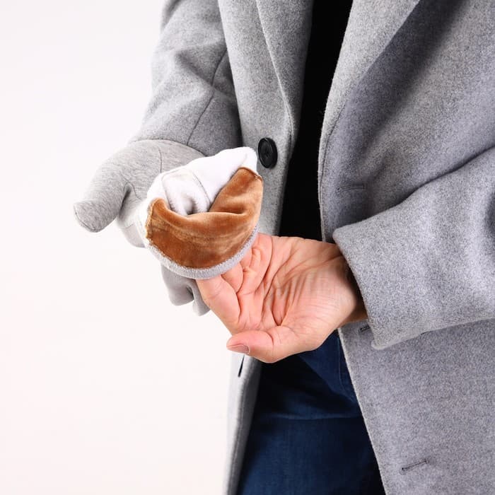 Перчатки мужские, безразмерные, серая