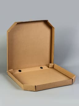 Коробка для пиццы, бурая, 41×41×4 см