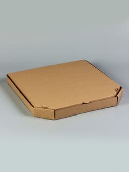 Коробка для пиццы, бурая, 41×41×4 см
