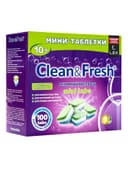 Таблетки для посудомоечных машин Clean&Fresh All in1 mini tabs, 100 шт.