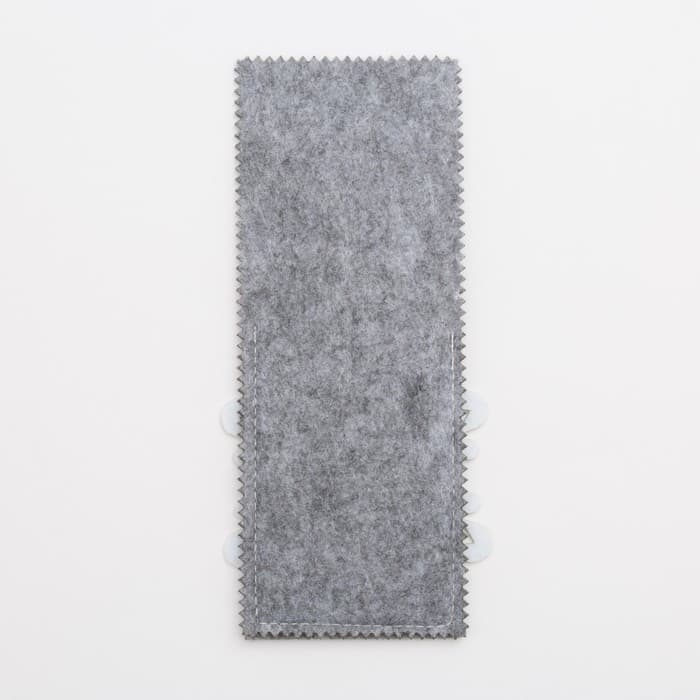 Набор конвертов для столовых приборов «Доляна. Снежинка» - 4 шт., 8×22 см, серый