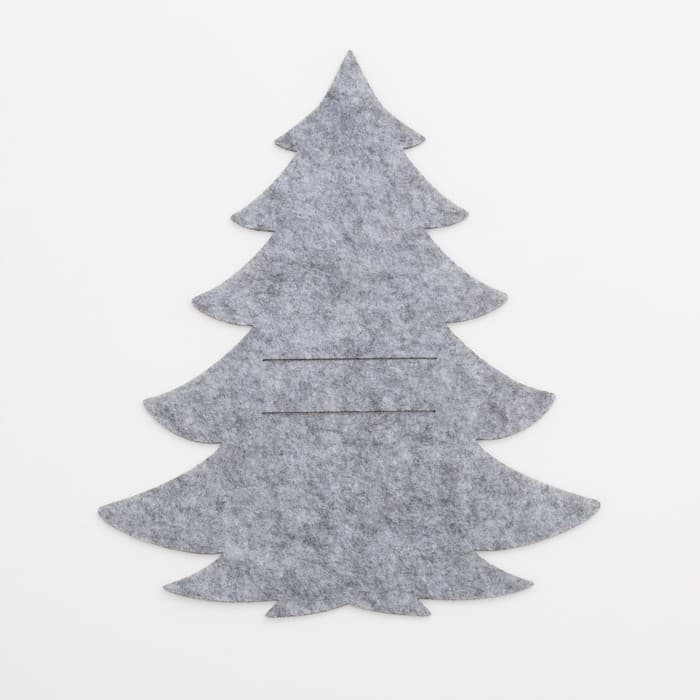 Набор конвертов для столовых приборов «Доляна. Ёлочка», 4 шт., серые, 19×21 см