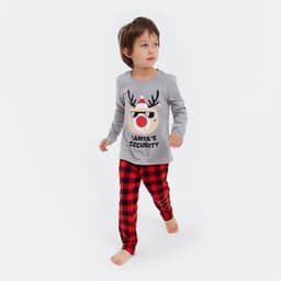Пижама новогодняя детская KAFTAN «Santa's security» размер 30 (98-104)