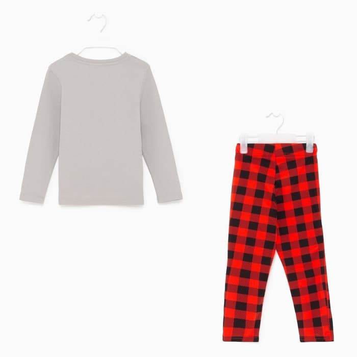 Пижама новогодняя детская KAFTAN «Santa's security» размер 34 (122-128)