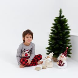 Пижама новогодняя детская KAFTAN «Santa's security» размер 34 (122-128)