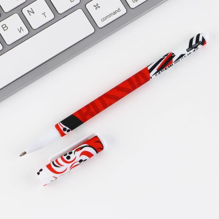 Ручка пластик с колпачком шариковая «Russian», синяя паста, 0.7 мм