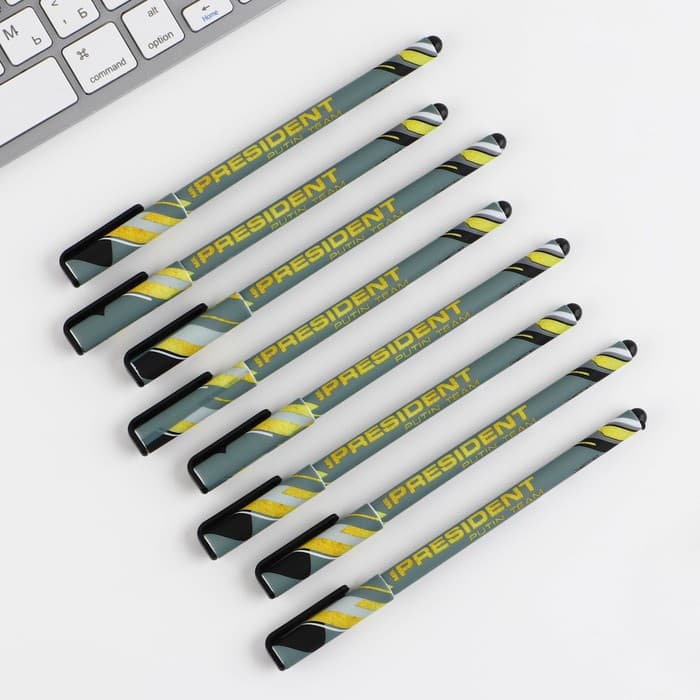 Ручка пластик с колпачком шариковая «Сила и изящество РУССКОГО ДУХА», синяя паста, 0.7 мм