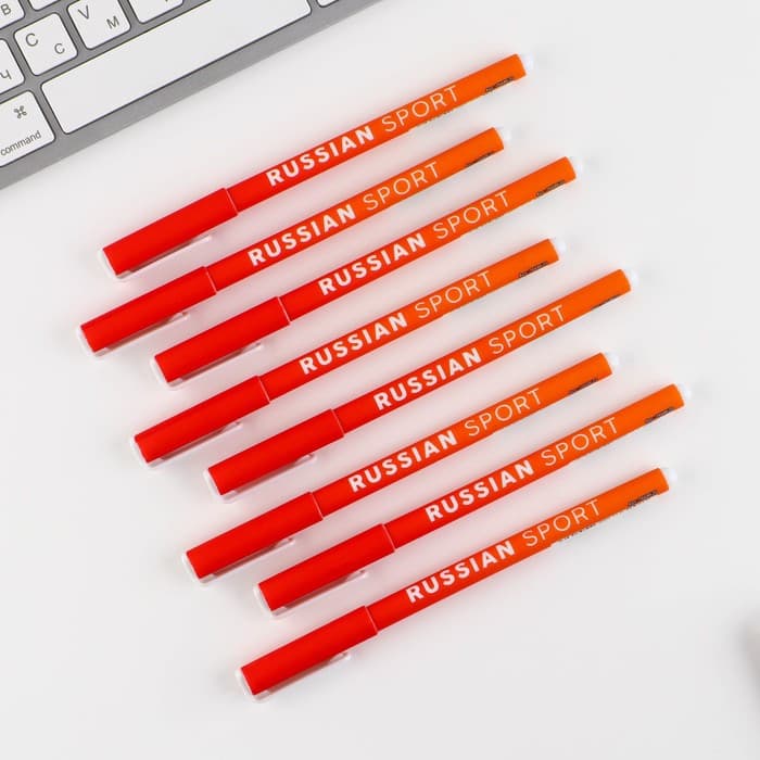 Ручка пластик с колпачком шариковая «Russian sport», синяя паста, 0.7 мм